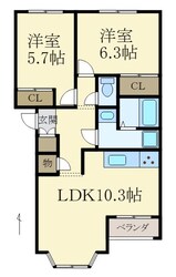 紀伊駅 バス33分  桜台下車：停歩10分 2階の物件間取画像